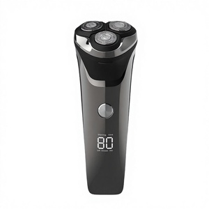 Afeitadora Eléctrica Rotatoria para Hombre con Recortador Extraíble, Resistente al Agua, Uso en Seco y Húmedo, Recargable, Pantalla LED - Product Image 1