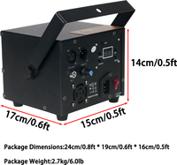 Igracelite 2W, Luz Láser para Espectáculos con Control Remoto por Aplicación, DMX512, RGB a Todo Color, Animación Láser