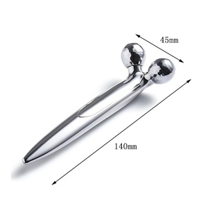 Herramienta de Masaje Facial de Plata con Diseño Único al por Mayor, Rodillo Masajeador Facial - Product Image 5