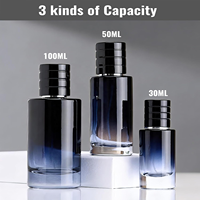 Flacon de parfum rond en verre de 30 ml et 50 ml avec pulvérisateur à pompe pour crème visage, parfum, blush et mascara, boîte d'emballage, diffuseur à bâtonnets