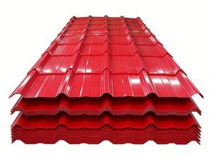 Tôle de toiture en acier métallique peinte en couleur PPGI PPGL, panneau de toiture en carton ondulé de 0,6 mm - Product Image 1