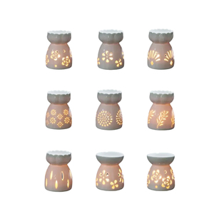 Vente <span class=keywords><strong>en</strong></span> gros Brûleurs d'encens <span class=keywords><strong>en</strong></span> céramique blanche Cire à thé Poêles à huile essentielle Diffuseurs d'arômes <span class=keywords><strong>pour</strong></span> la maison Printemps Été - Product Image 6