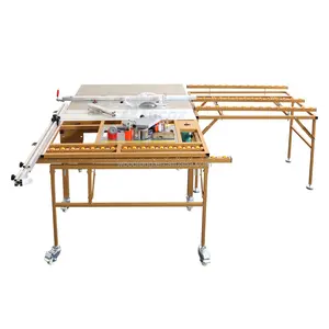 Mesin pemotong kayu panel manual kecil gergaji meja geser MJ09BG Pro