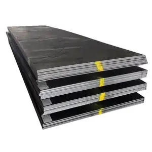 China Hersteller schwarze Ms-Bohrplatte in Eisen-Grad A36 Q235 Q355 SS300 SS400 ST52 Karbonstahlblech Stahlplatte
