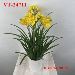 2025 NEWEST POLYESTER <b>ARTIFICIAL</b> REAL TOUCH <b>DAFFODIL</b> POT - Product Image 3