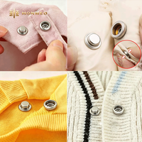 HONMEO 4-Piece Grosir Kancing Tekan Logam Kustom Paduan Seng dengan Lapisan Logam 10mm untuk Penggunaan Pakaian Set Kancing Tekan