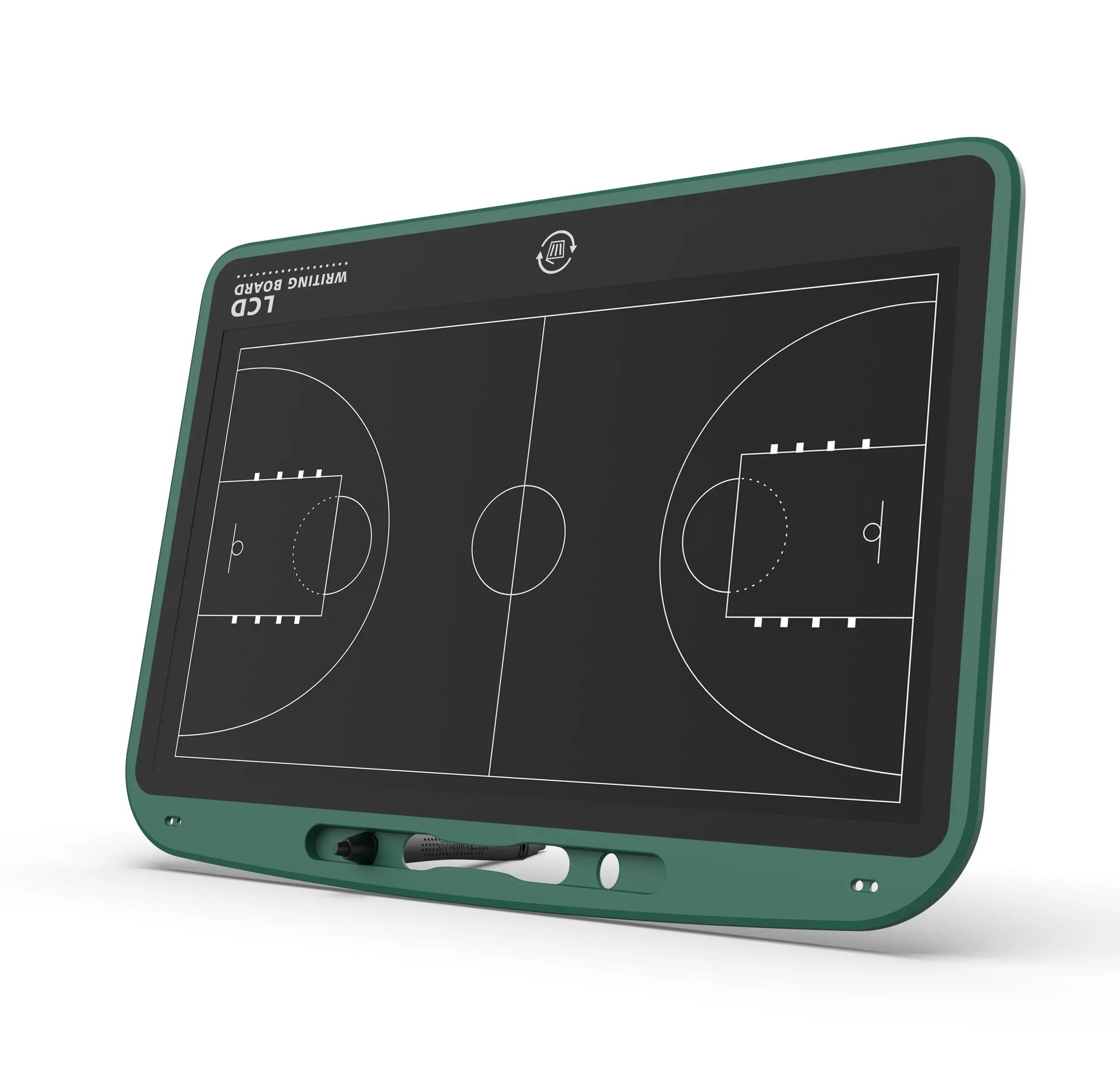 Tablero de entrenamiento de pantalla ABS profesional inteligente de 13,5 pulgadas, tableta de escritura táctica, almohadilla de entrenamiento de cancha de baloncesto