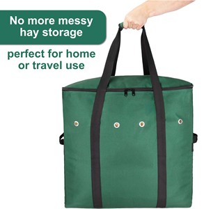 Échantillon gratuit – Sac à dos de grande capacité pour l'alimentation des chevaux, vente chaude, sac de stockage de foin d'extérieur en gros avec fermeture éclair et doublure en polyester - Product Image 2