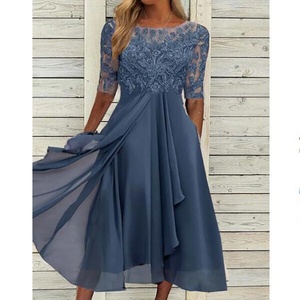 <span class=keywords><strong>Robe</strong></span> <span class=keywords><strong>de</strong></span> <span class=keywords><strong>soirée</strong></span> transnationale européenne 2022 en mousseline <span class=keywords><strong>de</strong></span> viscose, taille haute, col rond, manches courtes, dentelle Amazone, <span class=keywords><strong>longue</strong></span> <span class=keywords><strong>robe</strong></span> - Product Image 2