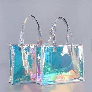 <span class=keywords><strong>Sac</strong></span> transparent personnalisé, <span class=keywords><strong>sac</strong></span> à main portable imperméable, sacs en plastique PVC laser, emballage de vêtements, <span class=keywords><strong>sac</strong></span> fourre-tout, <span class=keywords><strong>sac</strong></span> cadeau, vente en gros - Product Image 1
