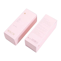Boîte en carton personnalisée, minimaliste, couleur unie, avec fond auto-verrouillant, pour toner facial et produits de soin de la peau