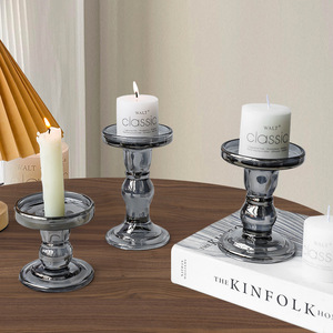 Décorations Romantique Aux Chandelles Dîner Bougeoirs Art Créatif Bougies <span class=keywords><strong>En</strong></span> Verre Transparent Bocaux Ornement Vintage - Product Image 2