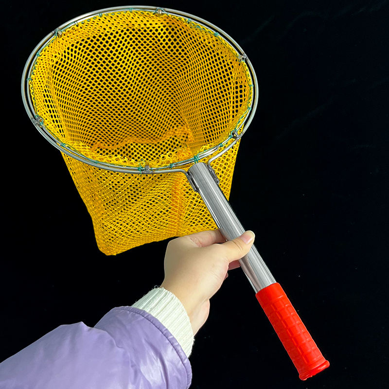 Mango amarillo longitud 50 cm marco redondo 35 cm diámetro 045 cm de espesor