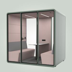 การประชุมแบบไร้รอยต่อไร้รอยต่อความคิดสร้างสรรค์แบบไร้รอยต่อฝักสำนักงานขนาดใหญ่บูธพบปะความเป็นส่วนตัวพร้อมตัวเลือกสีผ้าภายในมากมาย - Product Image 6