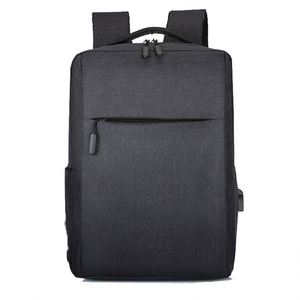Sac à dos personnalisé avec logo pour hommes d'affaires, sac à dos de voyage pour étudiants, sac à dos en polyester imperméable avec port USB, sac à dos pour ordinateur portable, sac à dos scolaire - Product Image 3