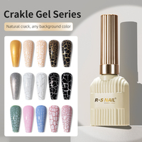Nouveau Gel Craquelé RS Nail – Gel UV Professionnel pour Ongles, Effet Écaille de Tortue, Soak Off, OEM