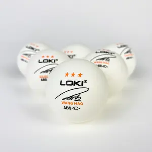 LOKI SW354 도매 최고 품질 3 스타 탁구 공 맞춤형 abs 로고 탁구 공