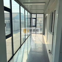 Casa Contenedor Prefabricada Estándar Tipo X de 20 Pies, Bajo Precio, Fácil de Construir, para Oficina, Hotel, Casa, Escuela, Hospital