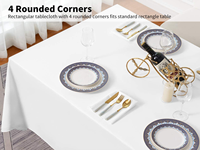 Nappes personnalisées en polyester filé, couverture de table à manger, décoration de fête, pour tables rectangulaires, buffets