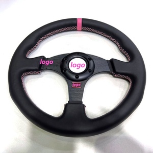 TIYPEOR Volant de course modifié JDM rose de 320 mm (13 pouces) personnalisable avec broderie et logo - Product Image 6