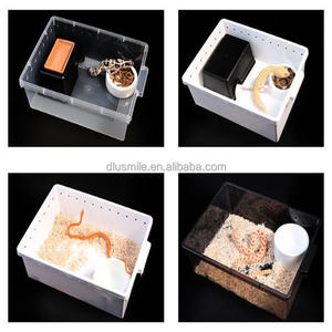 USMILE Di Grande Successo Rack Professionale Portatile Multicolore da Interno in Materiale PP Trasparente per Serpenti Terrario per Rettili - Product Image 3