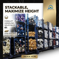 Étagère de stockage métallique démontable pour entrepôt frigorifique, logistique et empilage de palettes