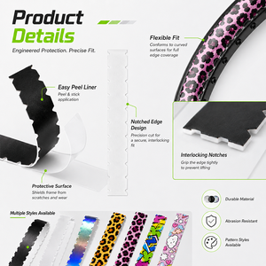 Pickleball Paddle <strong>Edge</strong> Guard <strong>Tape</strong> Clear Self Adhesive <strong>Tape</strong> for Paddle Protection - Product Image 5