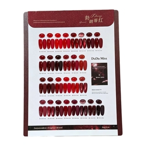 DuDu Miss – Ensemble de vernis gel UV LED 28 couleurs rouge bordeaux, avec nuancier, pour salon de manucure professionnel, vente en gros - Product Image 6