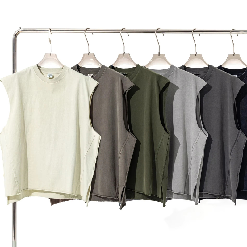 Heavyweight Pure Cotton Ribbed Vest Muscle