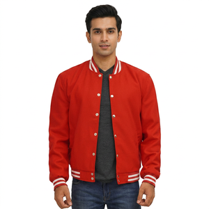 Nouvelle Arrivée 2024 – Blouson de Baseball en Laine pour Homme, Qualité Supérieure, Col Montant, Veste Formelle Tendance, Blouson Teddy Personnalisé en Polaire pour Homme - Product Image 1