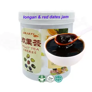 New High Quality Bubble Tea Ingredients Longan & Red Dates Jam Fruit Jam With Real Longan Pulp