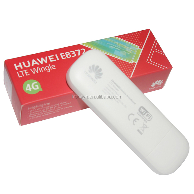 CAT4 150Mbps HUAWEI E8372 E8372H-320 4G LTE USB WiFi Wingle Support Connect up to 16 Wi-Fi Enabled for HUAWEI
