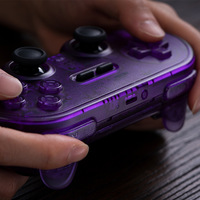 Control Inalámbrico 8BitDo Pro 2 BT para PC, Android, Steam Deck, Gamepad de Cristal para Juegos con Volante y Turbo