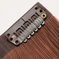 Extensions de cheveux à clipser 100% cheveux humains Remy 100g Lot de 7 pièces Noir naturel pour usage quotidien, mariage, fête, salon, boutique, vente en gros