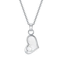 À la mode femmes en acier inoxydable Bio scalaire quantique magnétique coeur pendentif collier à la mode nouveau Design avec pierre de Zircon