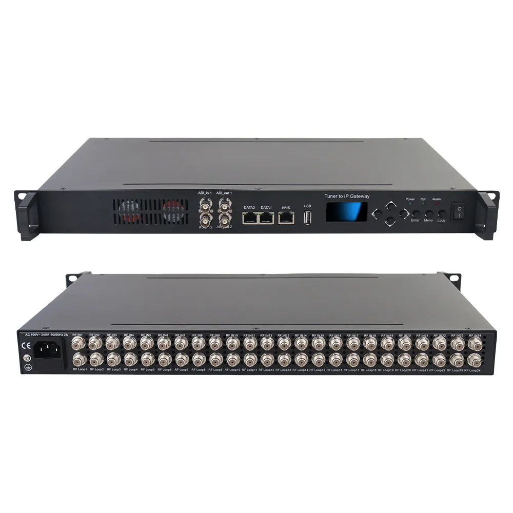 SFT3508B 16 * FTA DVB-S/S2, tuner DVB-C/T/T2 /ISDB-T/ATSC vers passerelle IP pour télévision numérique et IPTV