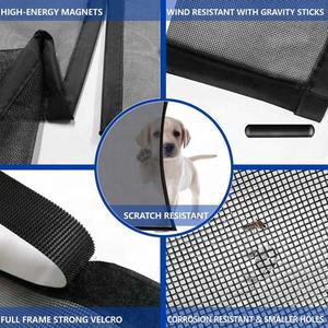 Moustiquaire de porte moderne en fibre de verre robuste avec fermeture magnétique automatique mains libres - Product Image 2