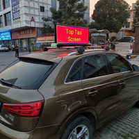 Affichage LED double face pour toit de taxi P2.5-P5, écran publicitaire 3G 4G WiFi GPS RGB avec contrôle automatique de la température