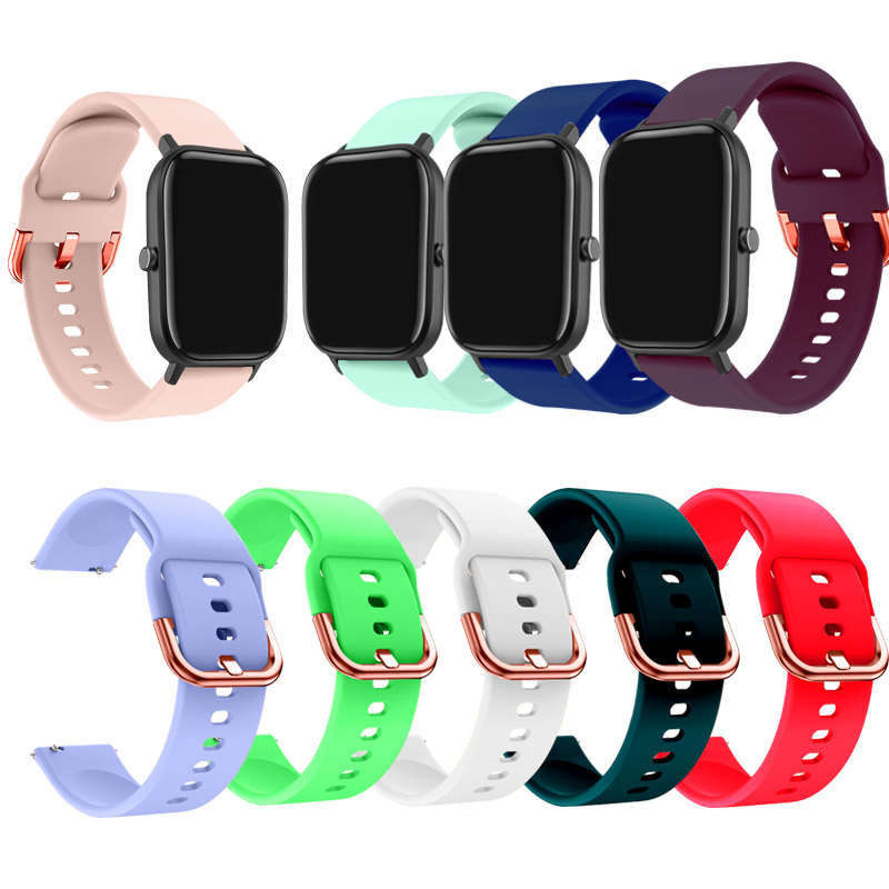 BOORUI-Correa de silicona para reloj samsung galaxy S, 2, s4, active, 20mm, 22mm, 46m