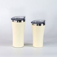 Vente en gros de tasses à café isothermes en acier inoxydable à double paroi de 12 oz avec couvercle, logo personnalisé, tasse à café de bureau, gobelet réutilisable, grossiste