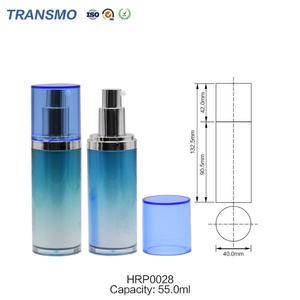 Wholesale Luxury <b>Empty</b> Plastic Pump Lotion Serum Cosmetic Packaging <b>Bottle</b> for Skincare Facial Lotion Pump Container 55ml - Product Image 2