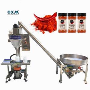 Máquina de Llenado de Polvo de Alta Precisión Semiautomática Controlada por PLC para Especias y Proteínas en Envases de Tubo/Frasco - Product Image 1