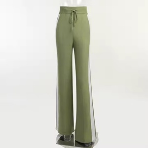 Pantalones de Algodón de Otoño OEM para Mujer, Pantalones Deportivos Casuales, 100% Algodón Francés, Pantalones Deportivos de Doble Raya para Mujer - Product Image 6