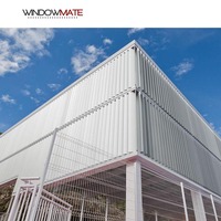 Lames de façade modernes pour architecture résidentielle, mur-rideau, ventilation, décoration extérieure, imperméable, résistant à la chaleur, pare-soleil