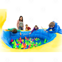 Étang de canard jaune gonflable écologique de haute qualité jeux d'eau flottants jeux de canard gonflables pour les petits enfants
