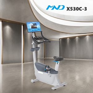 Vélo de spinning compact avec écran de synchronisation Club MND Fitness, équipement d'exercice cardio pour la gym, Smooth Ride - Product Image 1