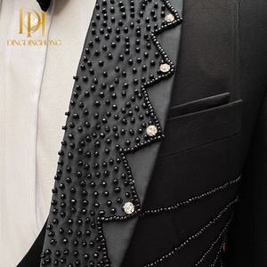 Costume de Mariage Homme Élégant à Boutonnage Simple – Blazer et Veste de <span class=keywords><strong>Cérémonie</strong></span> <span class=keywords><strong>pour</strong></span> Mariage ou Affaires - Product Image 3