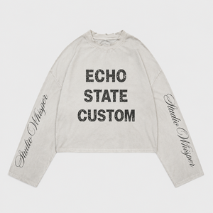 T-shirt Homme 300 GSM en Coton Lourd Délavé Minéral, Coupe Oversize Courte et Boxy, avec Logo Strass, Design Personnalisé - Product Image 1