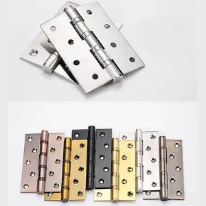 4 Inch Stainless steel green bronze corner door hinge furniture hardware hinge for wood door Butterfly Butt Closing Hinges