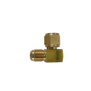 90 Degree Swivel Elbow Horn Connector 3/8 In Copper Industrial Plumbing Hose Fitting Durable Design - Product Image 1